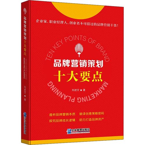 品牌营销策划十大要点 刘述文 著 市场营销